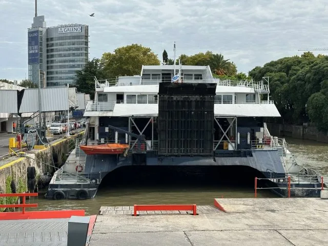 Ferry at dock in Buenos Aires