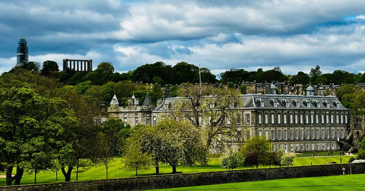 Holyrood Park and grounds of Palace