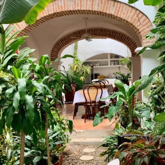 Outdoor dining room at
