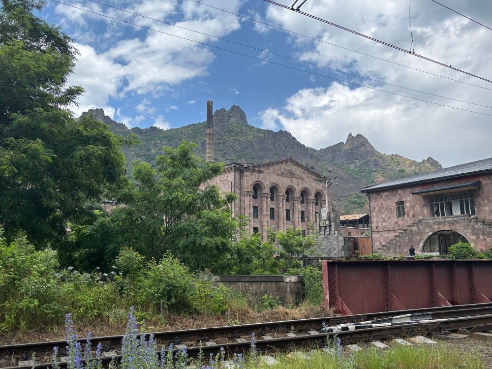 Abandoned Soviet-era industrial factory in Northern Armenia