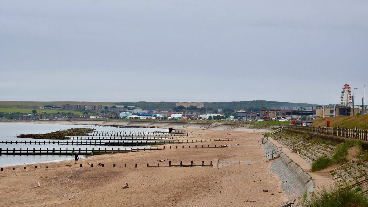 Aberdeen Beach and coastal landscape, Scotland