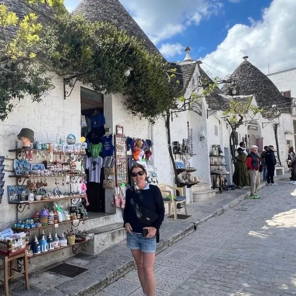Trulli houses converted into shops and boutiques along the streets of Alberobello