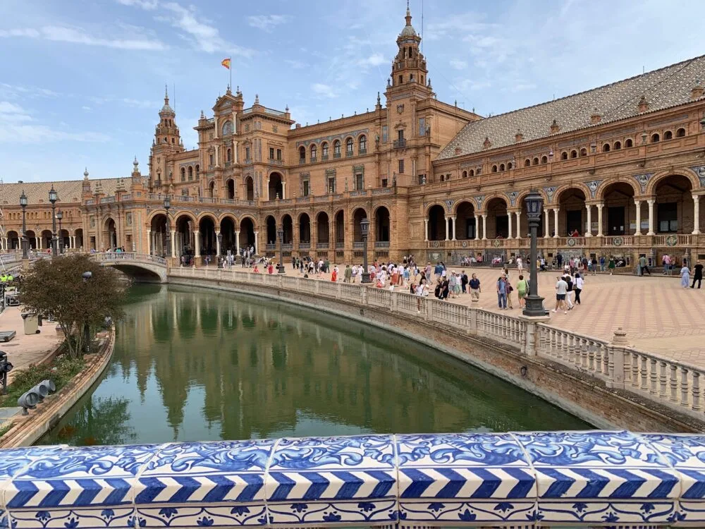 Sunshine in Seville, Spain - a great place to go between October and December.