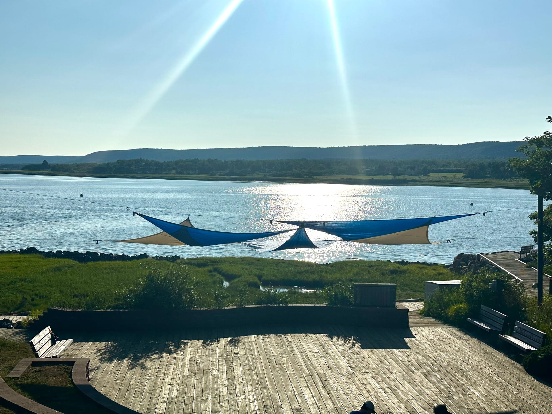 Sundeck on the Annapolis Royal waterfront