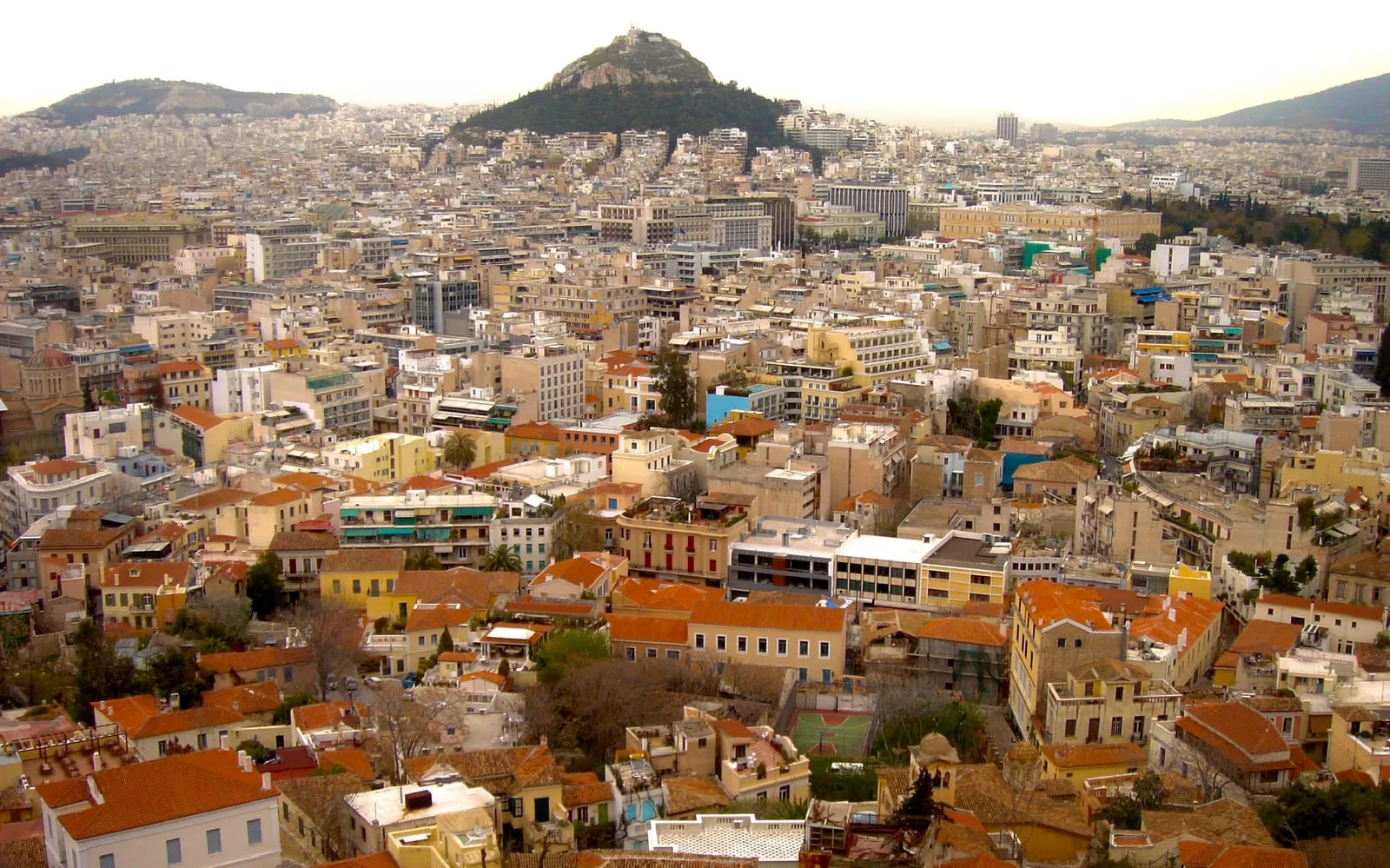 Athens Greece cityscape aerial