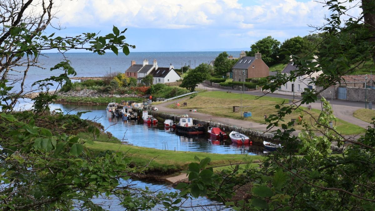 Brora Harbour, a charming coastal village in East Sutherland, Scotland