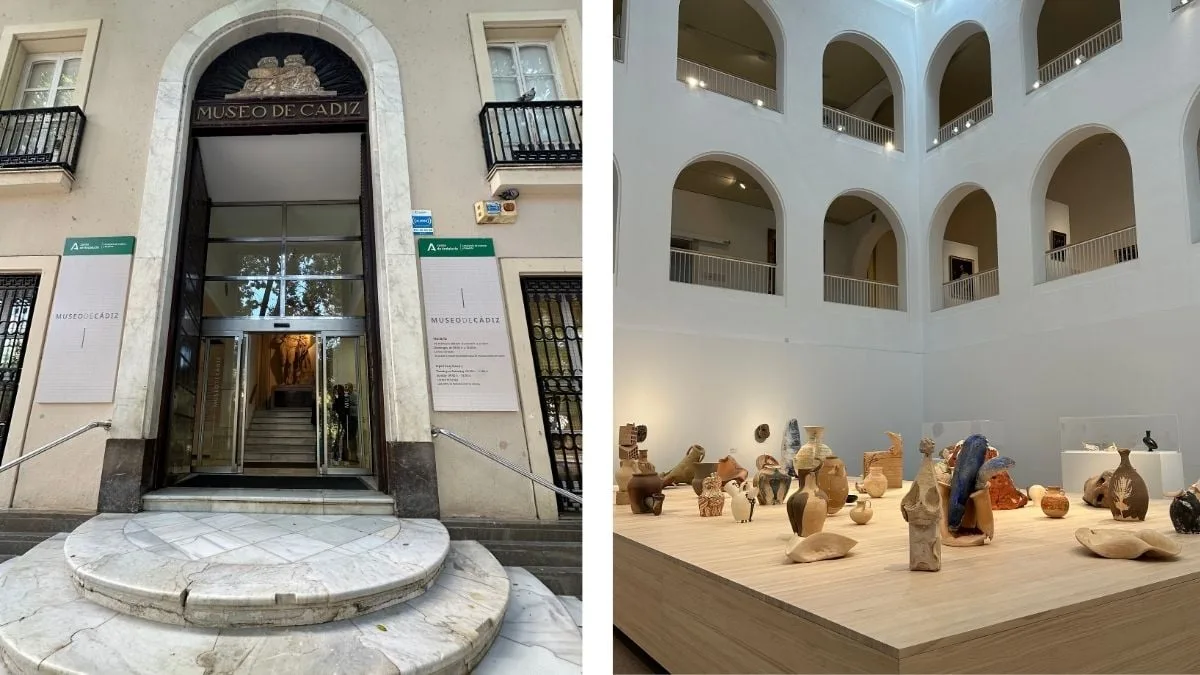 Cádiz Museum interior with historic exhibits