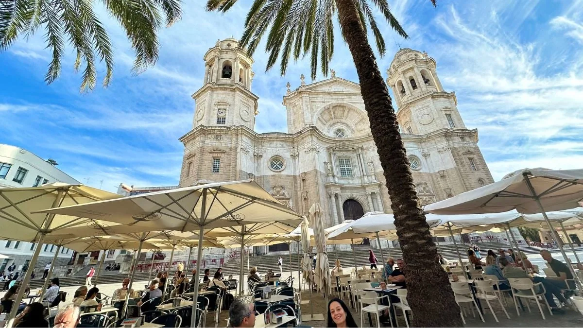 Cathedral Square in Cádiz, Spain