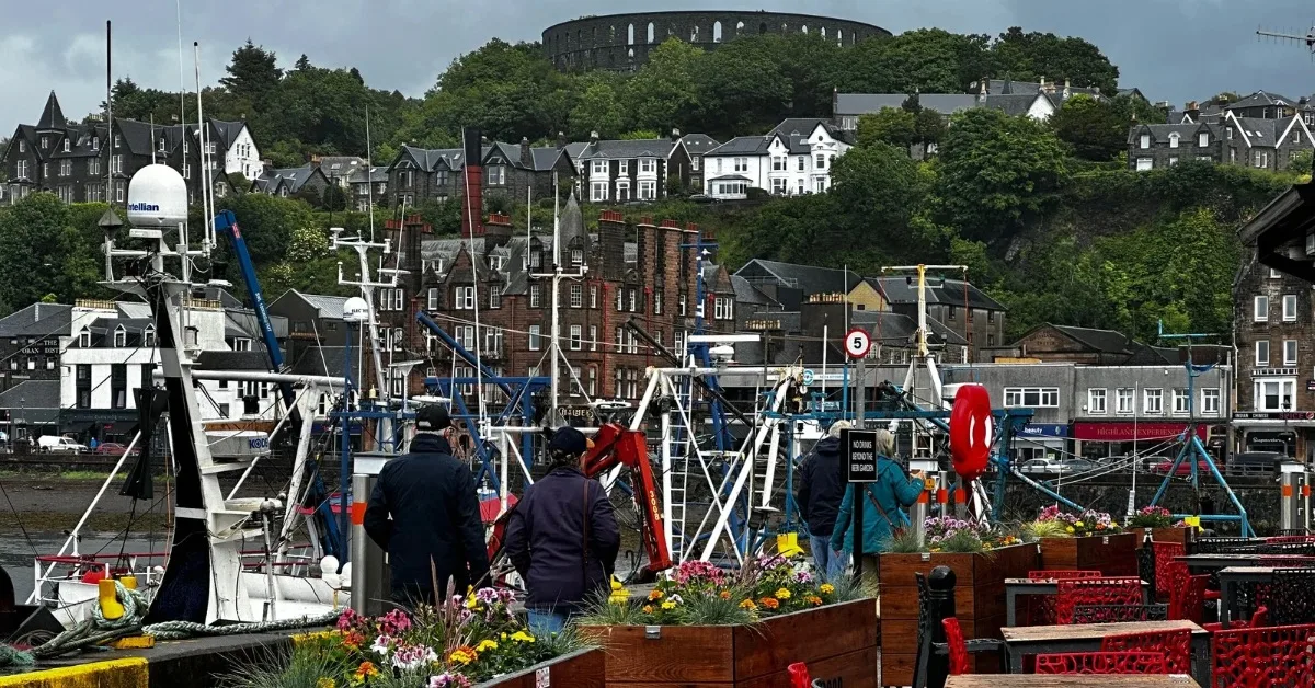 Fishing Boats Moored at Oban Ferry Terminal