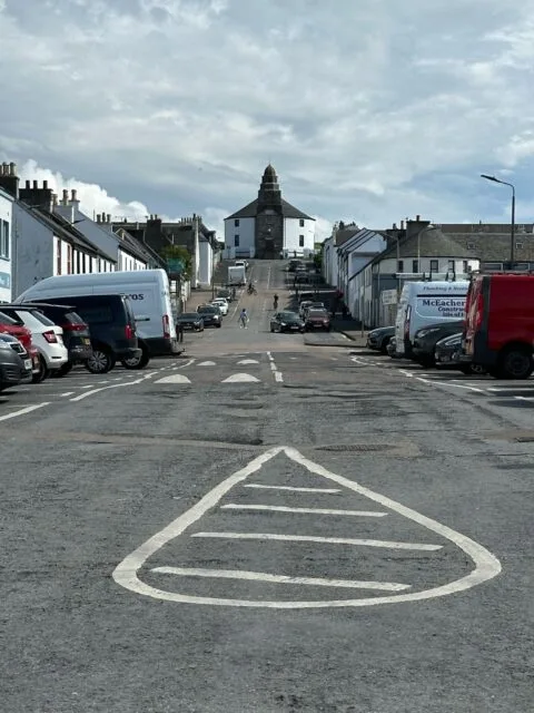 A round church built it was claimed so the devil had no corner to hide in. Can be found in Bowman on Islay, Scotland.