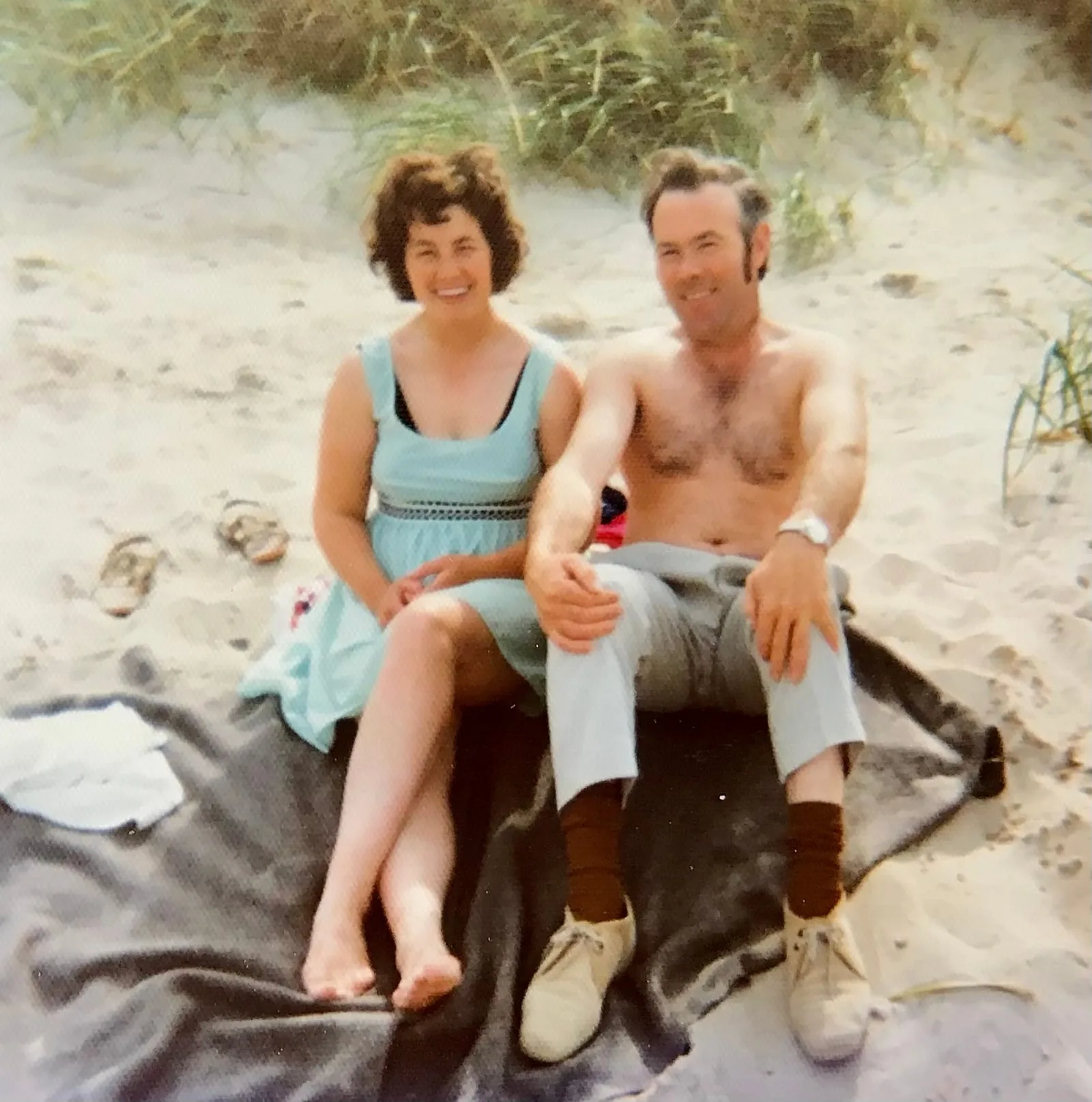Family at the beach