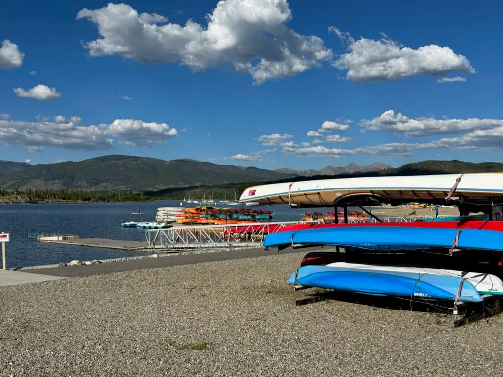 Grab a kayak and paddle Frisco Marina on your roadtrip.