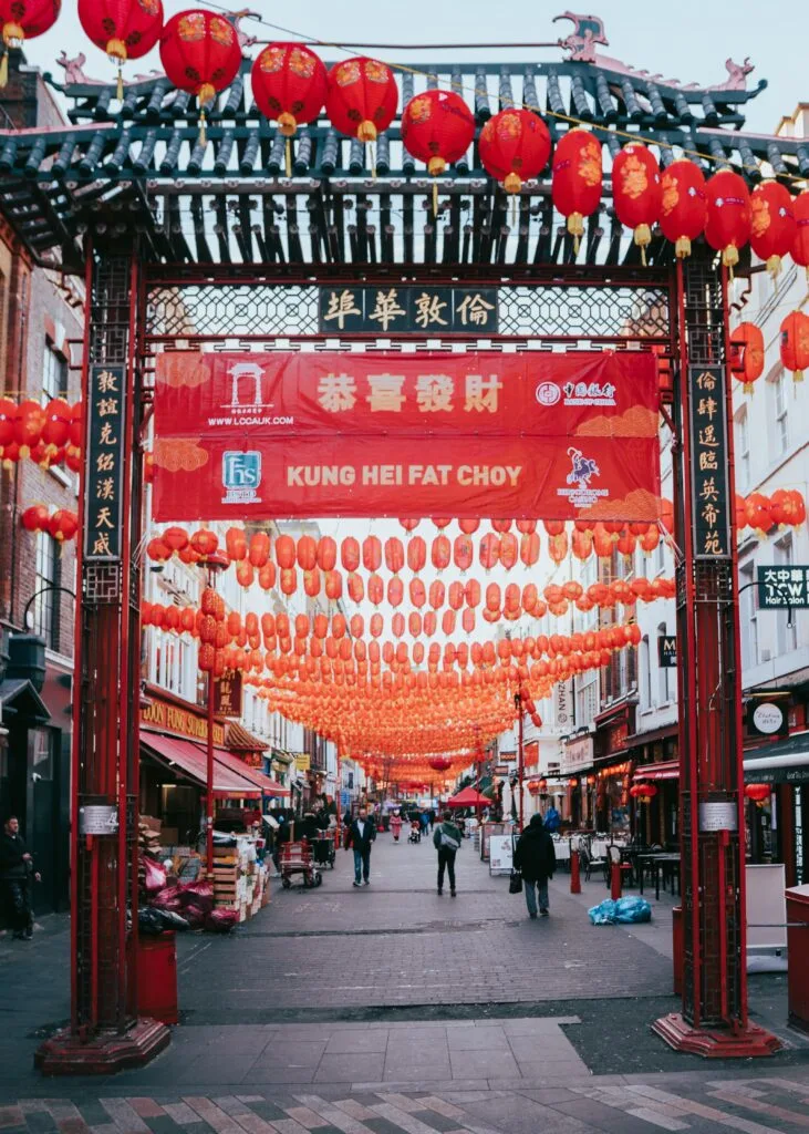 Entrance to Chinatown in London