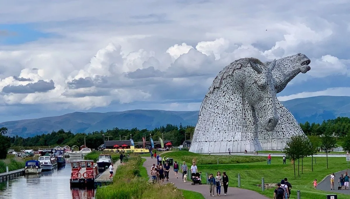 Falkirk Kelpies sculpture Scotland
