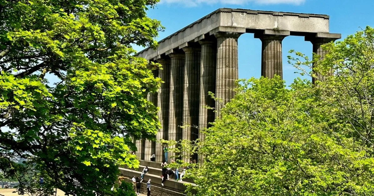Partial pantheon on Calton Hill Edinburgh.