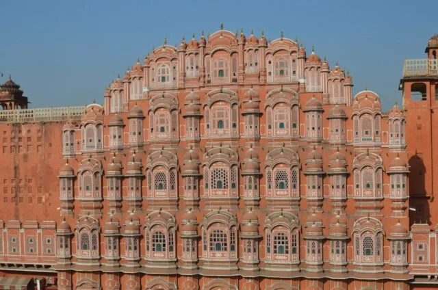 Palace of the winds in Jaipur in Golden Triangle India