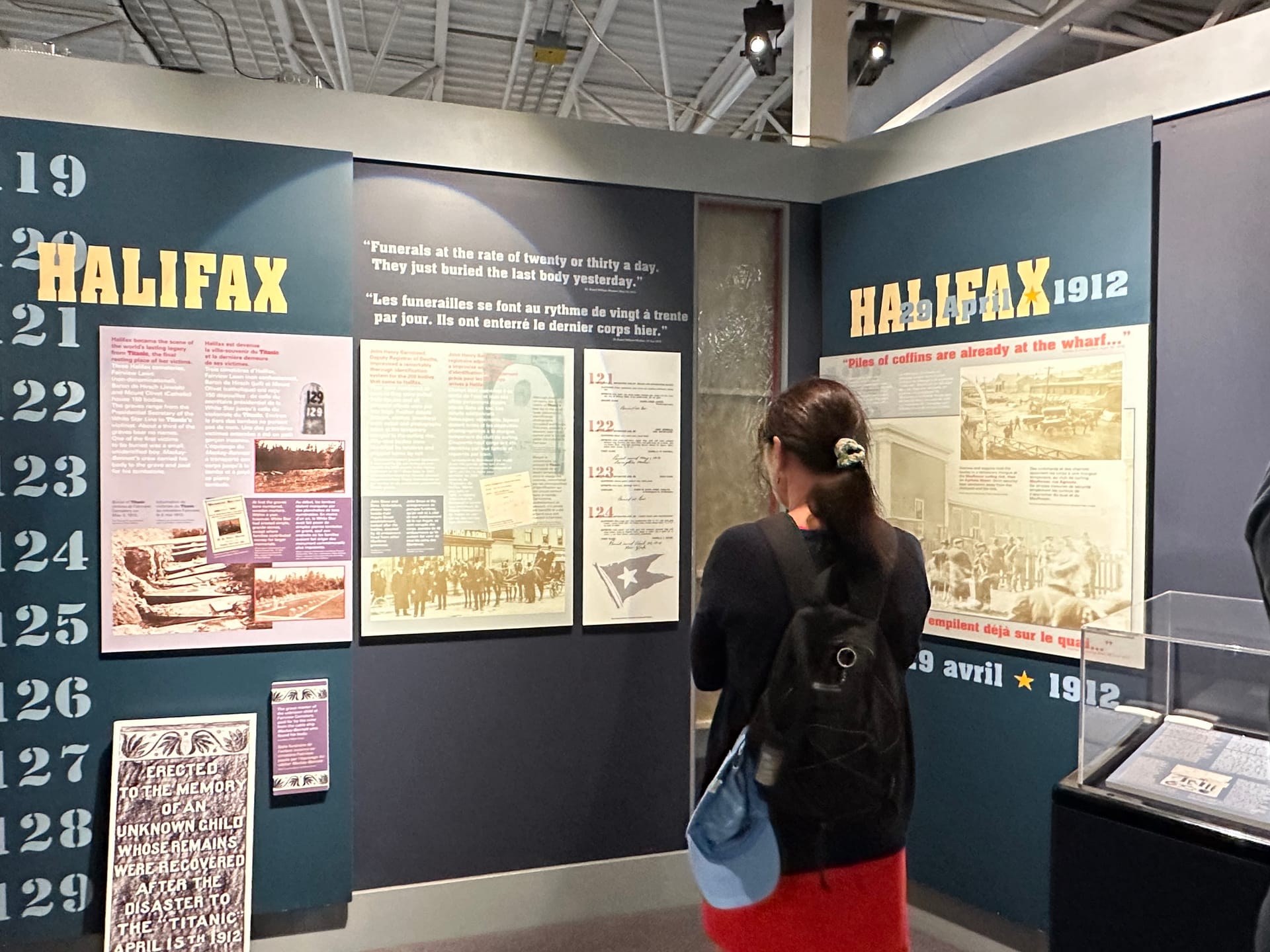 Titanic exhibit at the Maritime Museum of the Atlantic, Halifax