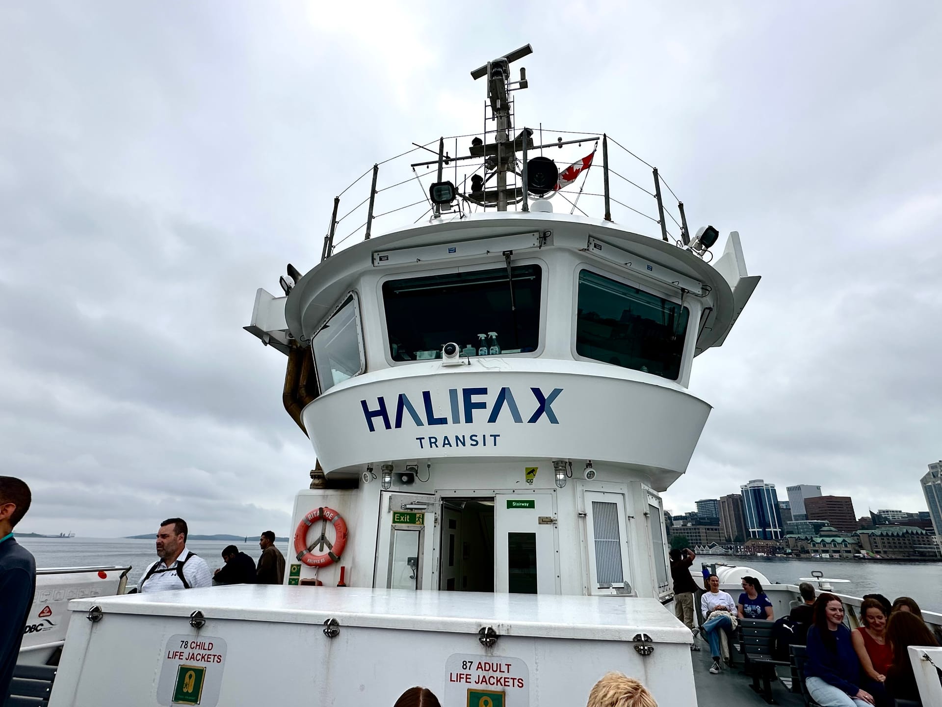 Halifax Transit ferry crossing to Dartmouth