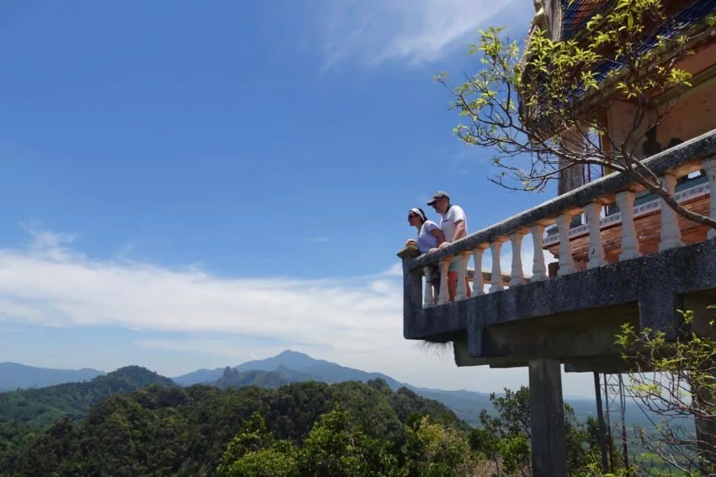 A viewing station at the top of a 1206 step climb in Krabi