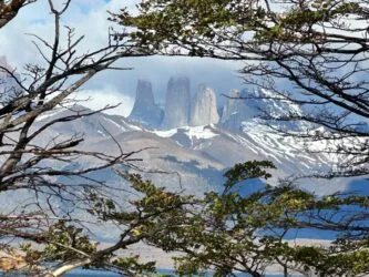 The horns are a famous part of the Torres del Paine mountains. The 3 sheer peaks rise straight out of the ground to thousands of feet tall.