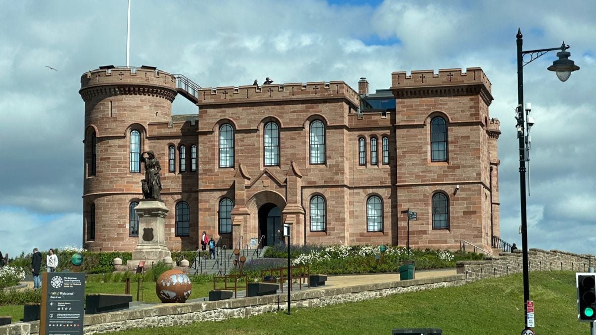 Inverness Castle historic fortress overlooking the River Ness
