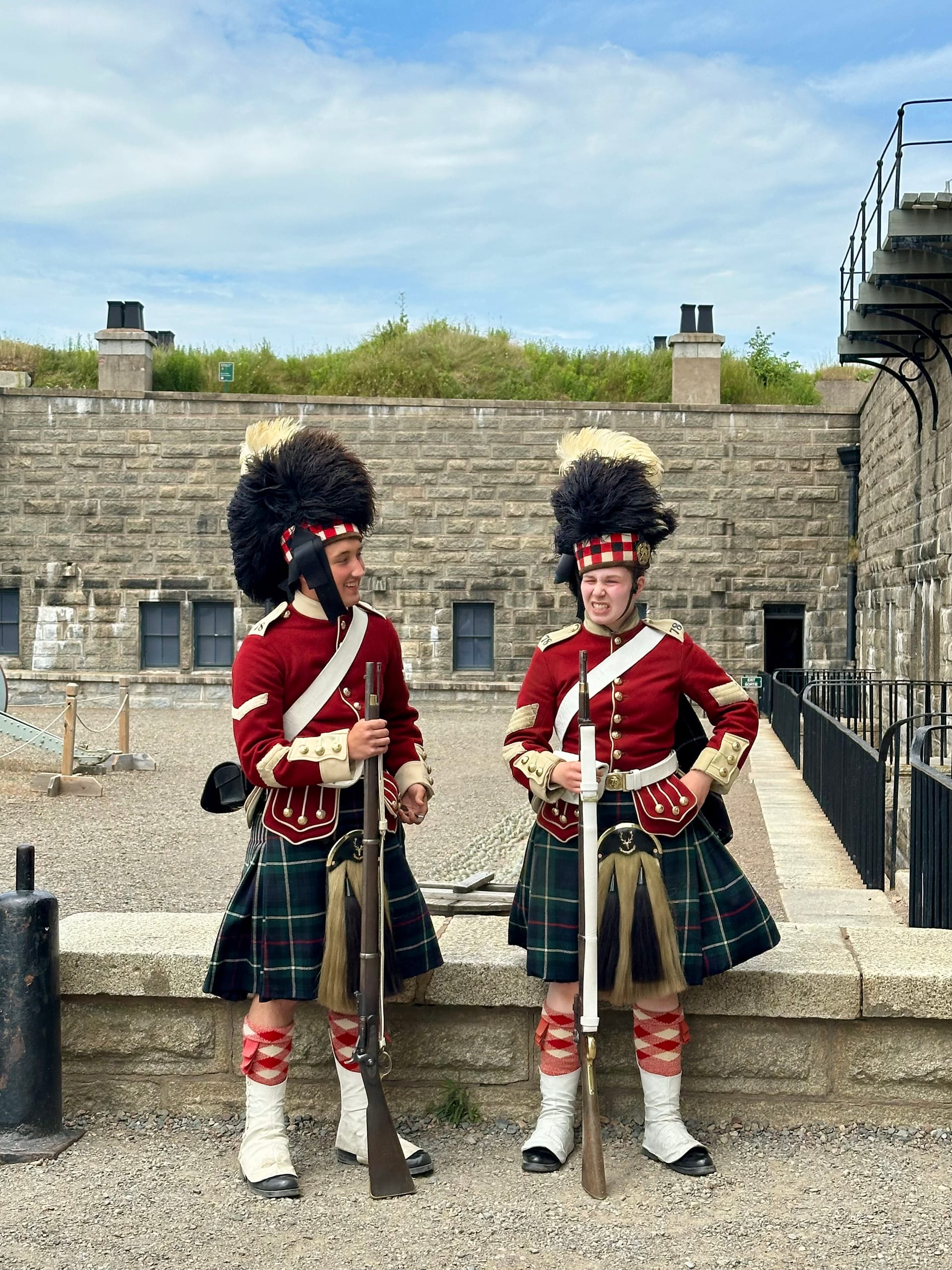 Kilted guards at Halifax Citadel National Historic Site