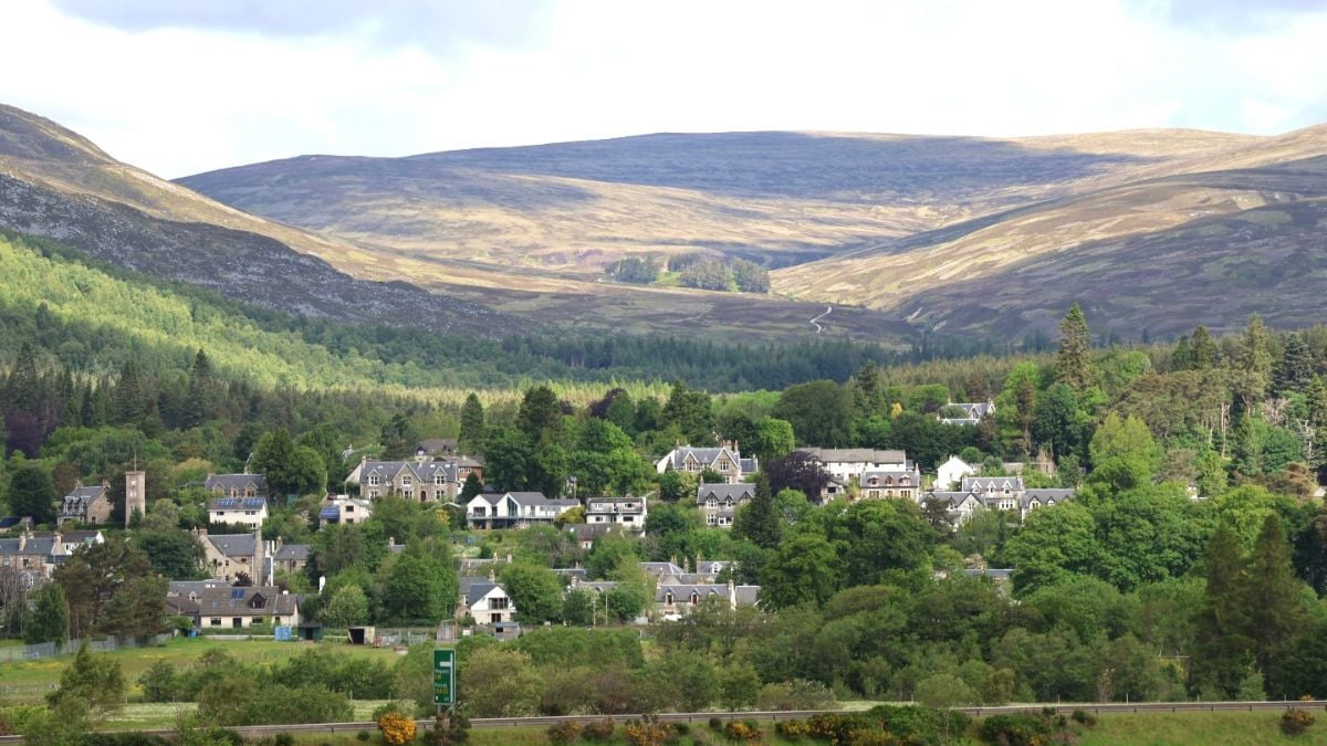 Kingussie village in the Scottish Highlands, an excellent base for the Cairngorms