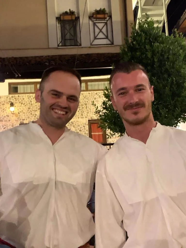Waiters at a restaurants in Albania