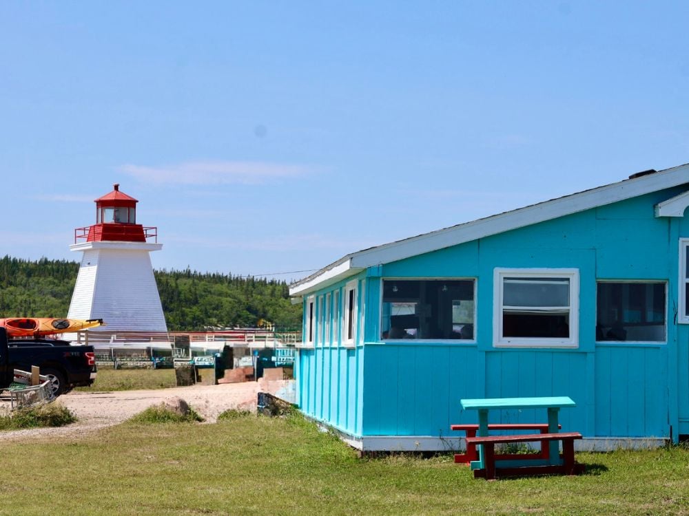 Lighthouse and Chowder House at Neil's Harbour, Cape Breton