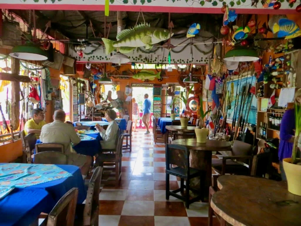 Traditional seafood restaurant in Panama