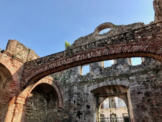 Famous arch in Panama City, Panama