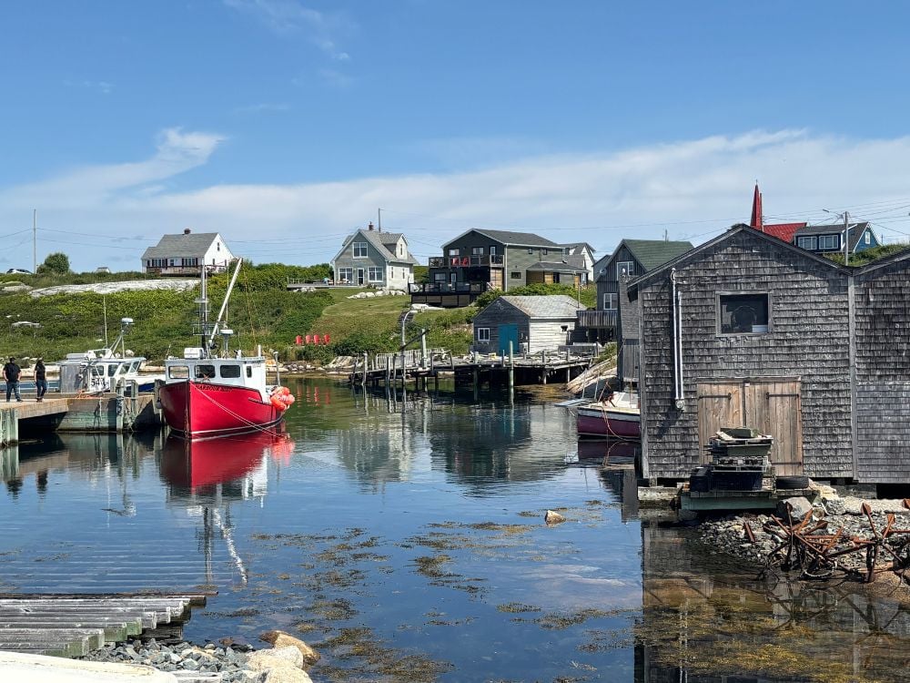 The fishing village harbour at Peggy's Cove