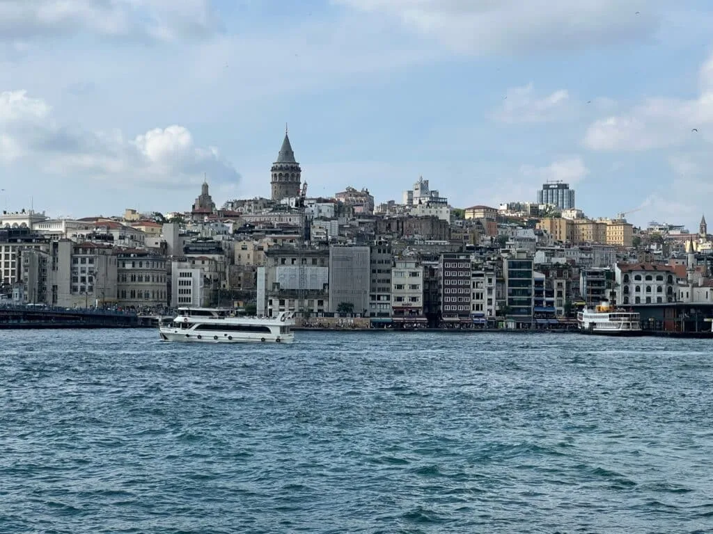 Istanbul Asian side from a cruise boat.