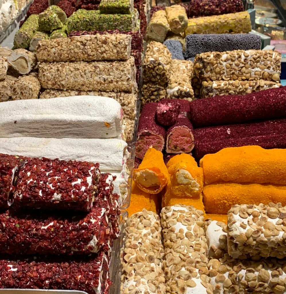 Rolls of Turkish delight