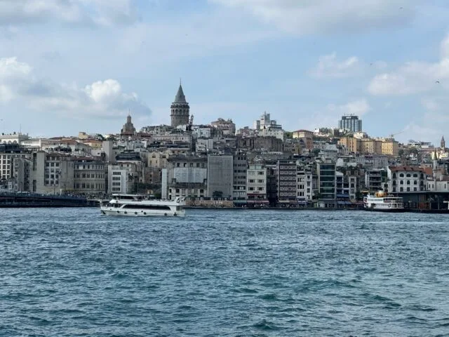 Istanbul Asian side from a cruise boat.