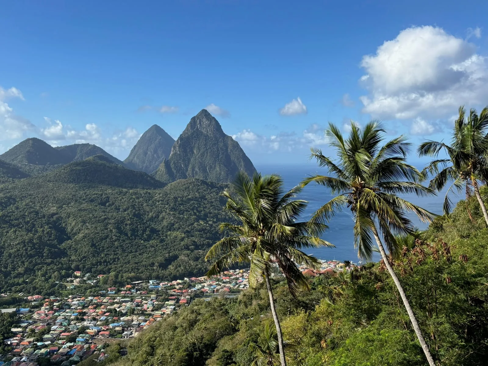 The Pitons St Lucia landscape