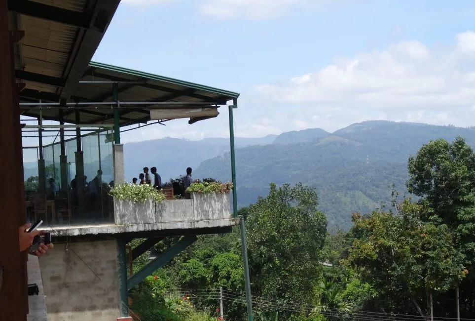 Tea cafe in plantation area of Sri Lanka