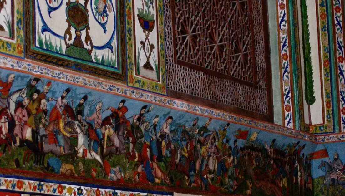 Ancient wall and ceiling paintings cover the Khan's Palace, one of the reasons to visit Azerbaijan given it historical importance.