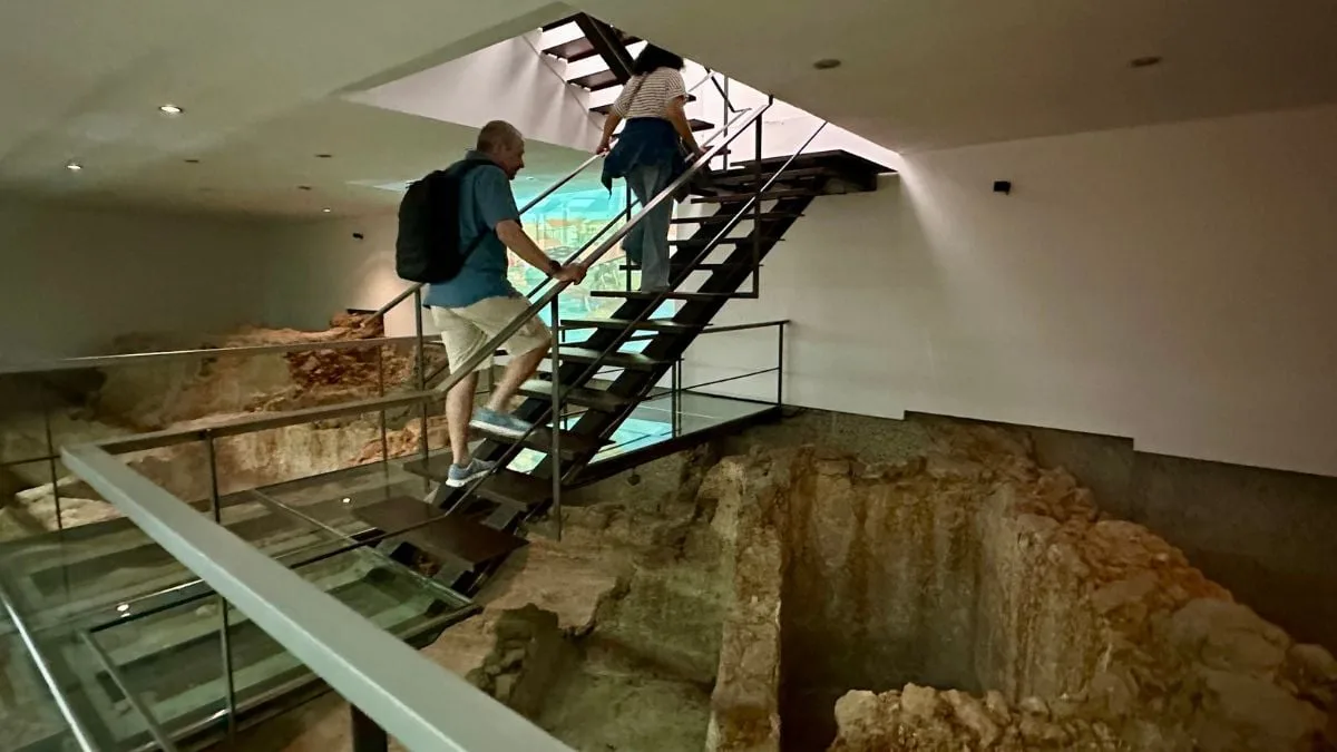 Roman salt factory museum in Cádiz, Spain