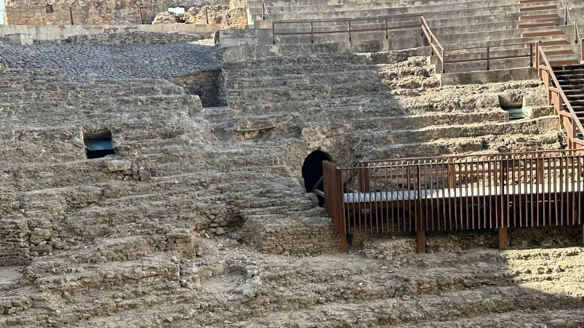 Roman theatre ruins in Cádiz, Spain