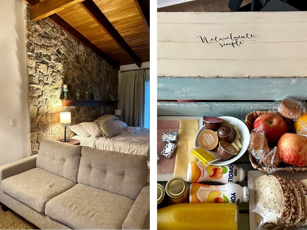 Guest room at Bodega El Legado wine lodge, Carmelo, Uruguay
