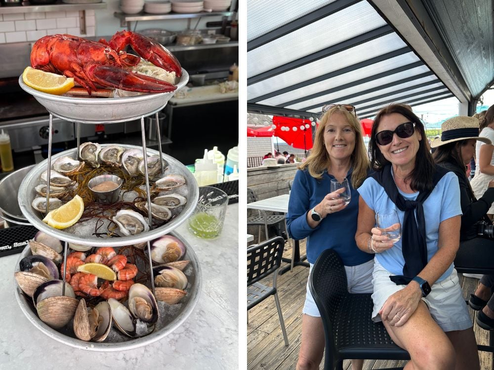 Fresh seafood platter served in Lunenburg