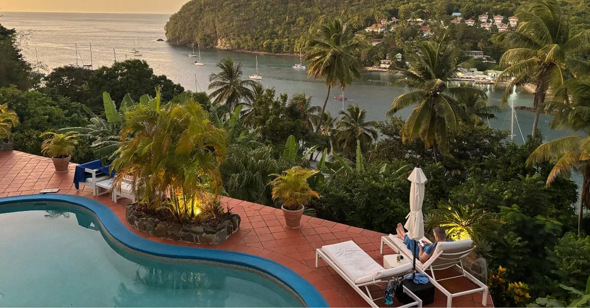 View of Marigot Bay from the Hotel