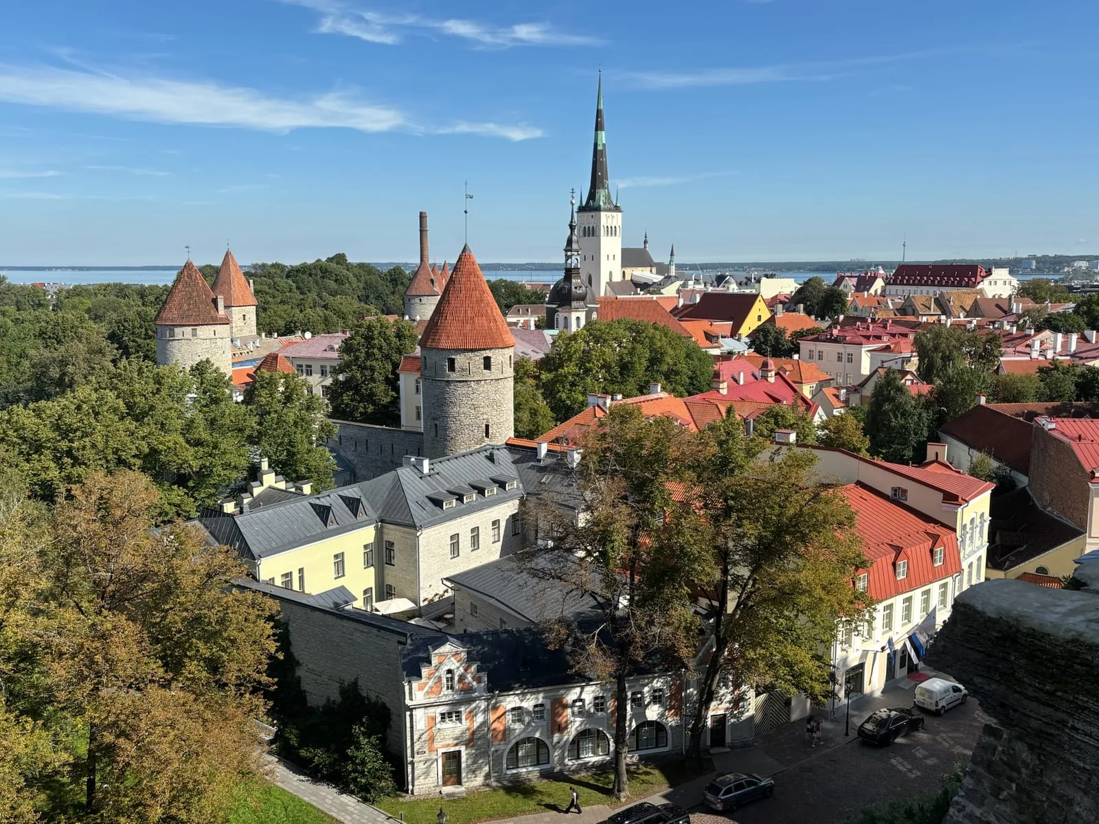 Tallinn Estonia cityscape aerial