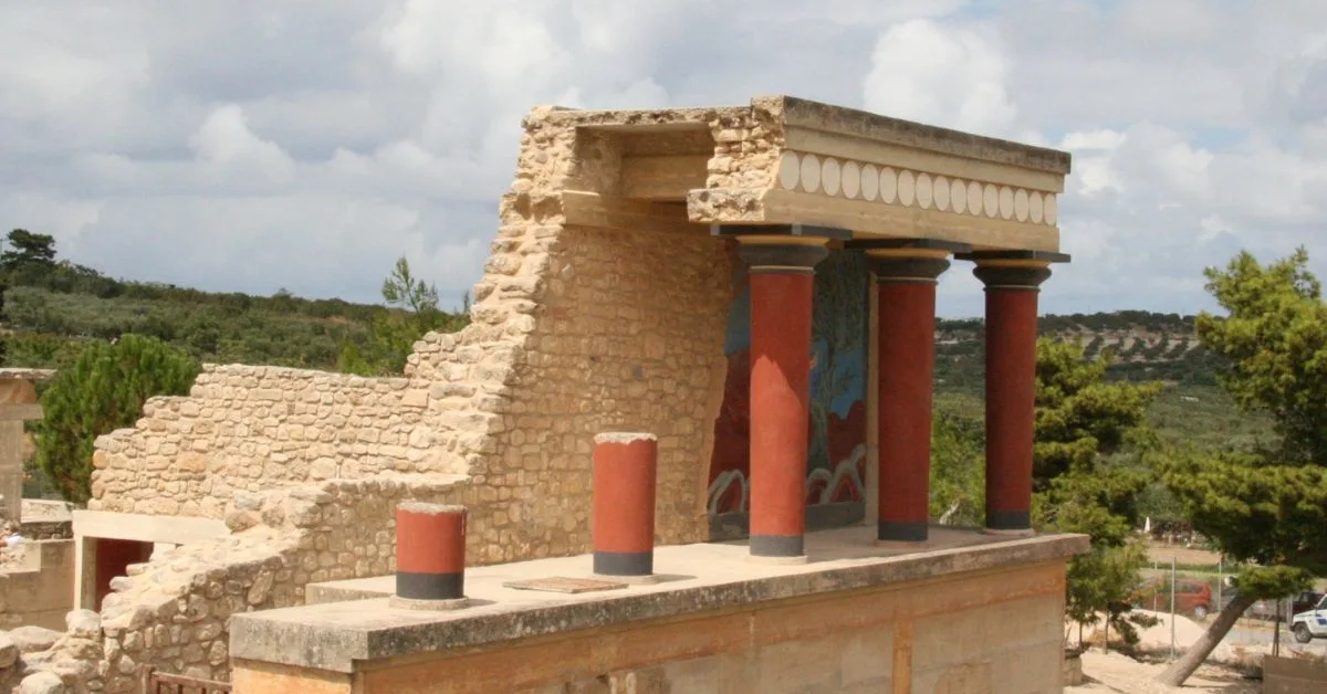 A stone ruin on the island of Crete.