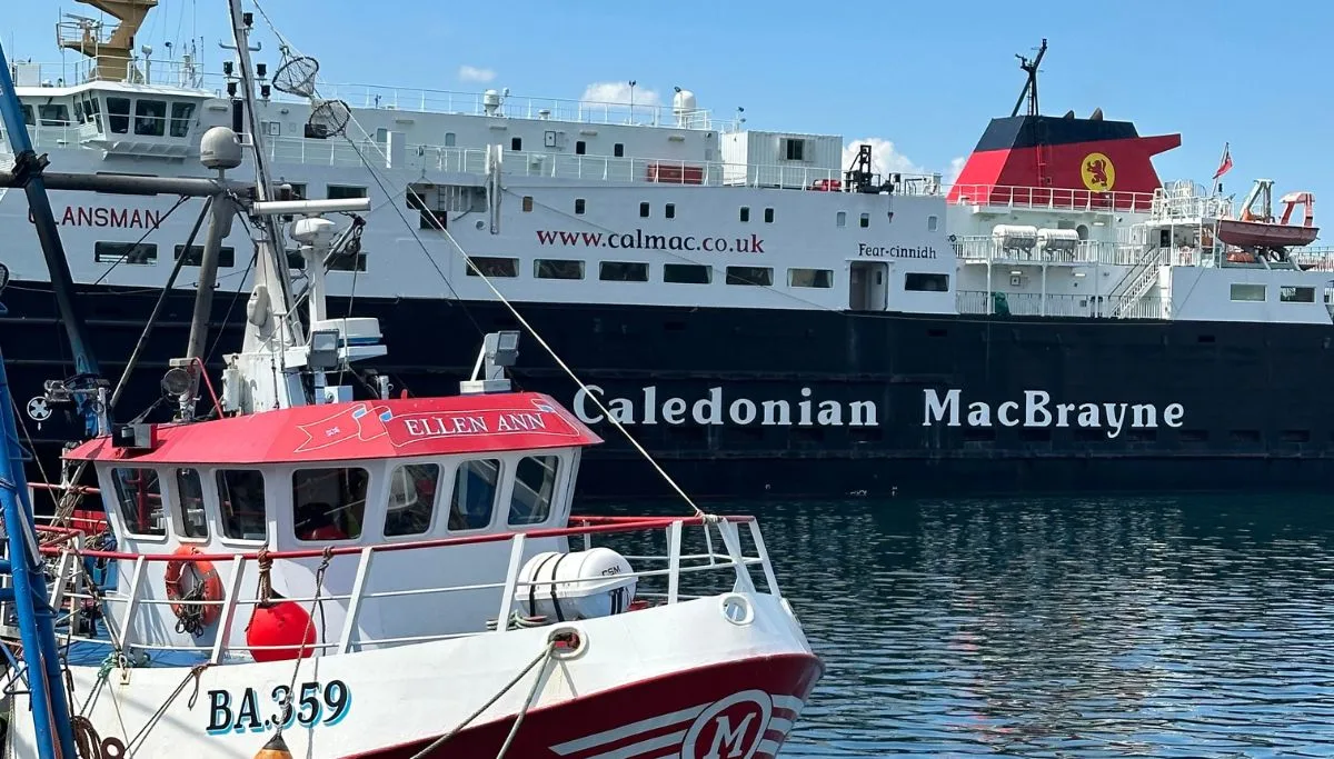 CalMac Ferry in Oban Harbour