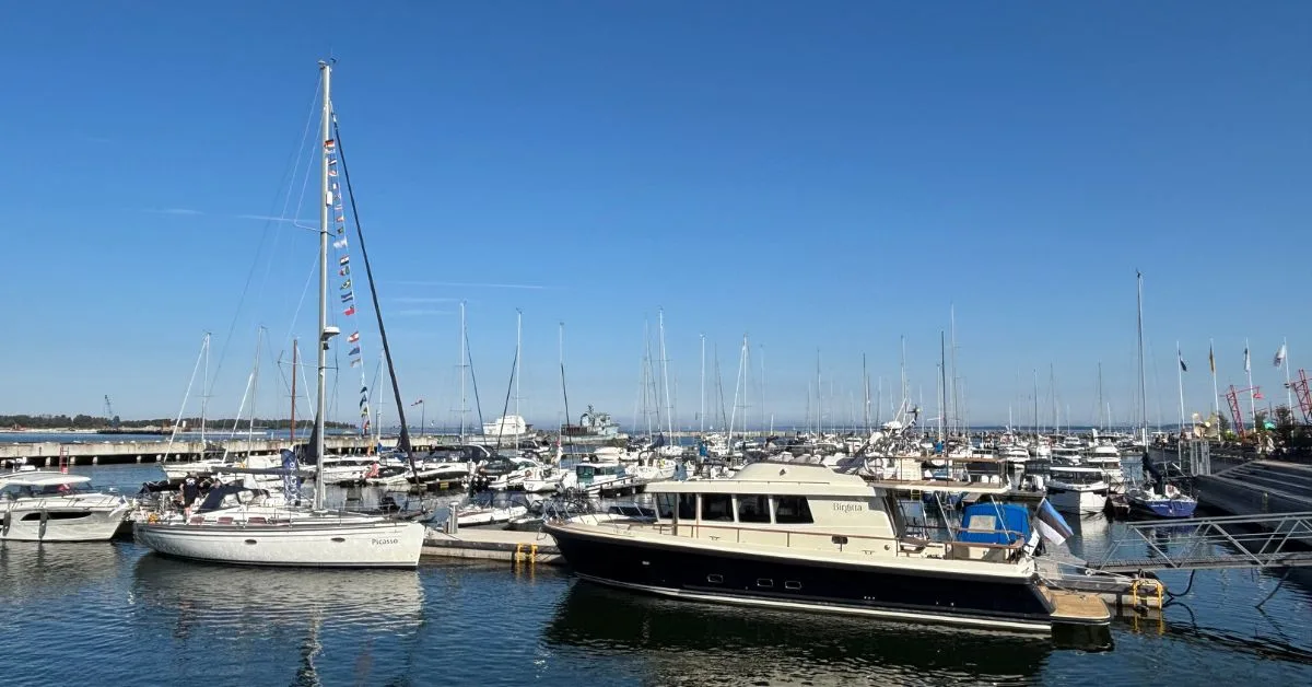 Selection of boats in the harbour