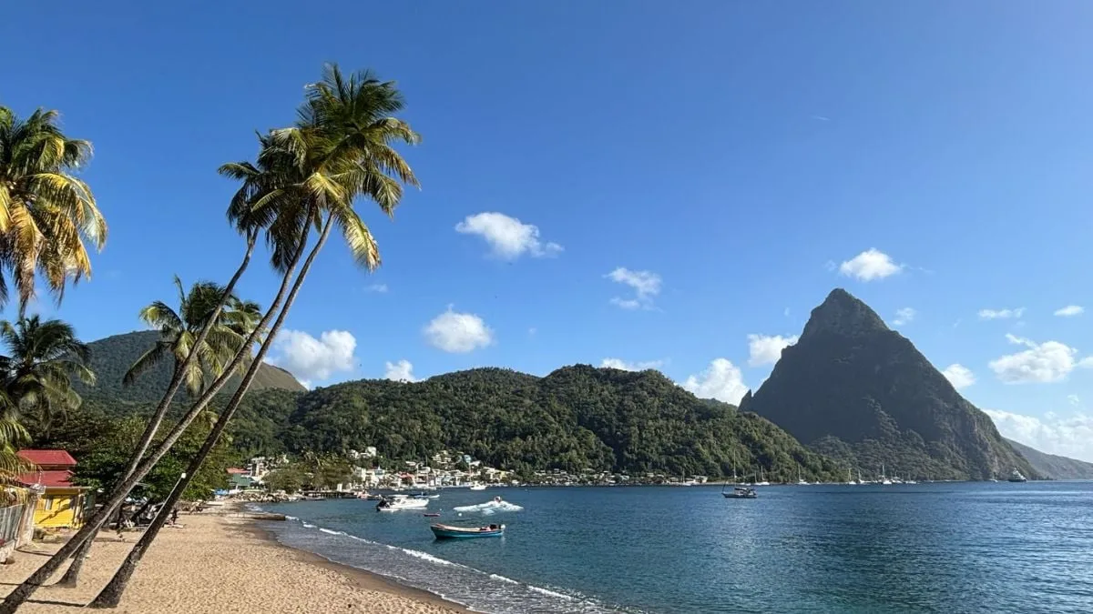 The Pitons St Lucia landscape