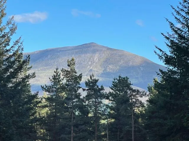 A peak in Scotland called Schiehallion.