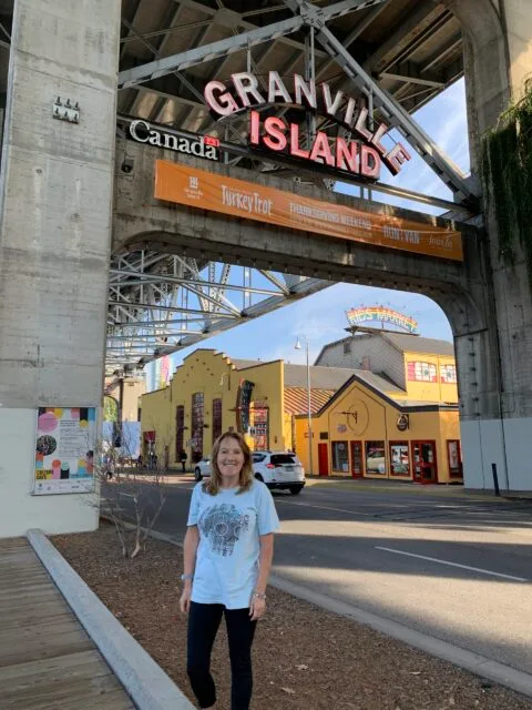 A bridge which serves as entrance onto Granville Island Vancouver.